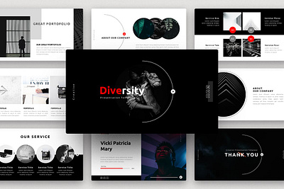 Diversity Presentation Template clean colorful company corporate google slides keynote modern multipurpose multipurpose template photography pitch deck portfolio powerpoint presentation studio template unique web design web development website