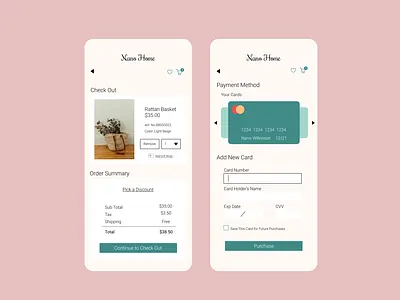 DailyUI 002 Credit Card Payment/Check Out Pages app checkout dailyui design ui