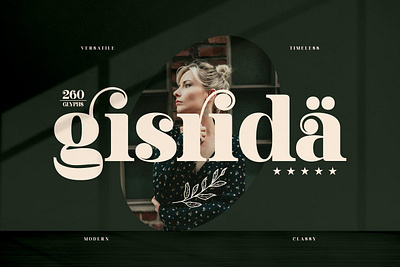 Gisrida Classy Serif Font advertising branding classy display display font elegant fashion font fonts lettering logo magazine minimalist modern sans serif serif stylish typeface typography unique