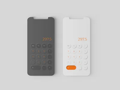 Daily UI #004 - Calculator 004 04 4 buttons calculator daily ui 004 dailyui mobile app neumorphic neumorphism phone screen ui uichallenge uichallenge004