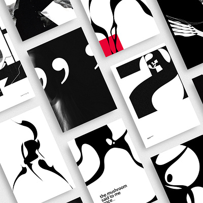 'For the Heck of' | Posters and Abstract Art | Pt. 2 abstract art black and white brand identity branding design challenge digital art exokim experimental graphical illustration minimal minimalism modern poster poster collection poster design swiss style type typography visual identity