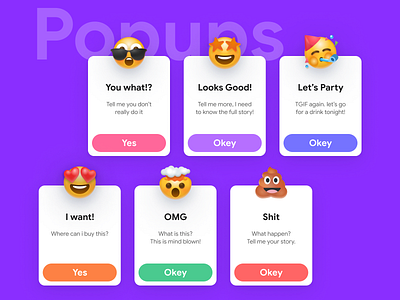 Emoji Popup design figma figmadesign icon illustration ui vector