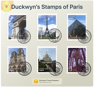 Stamps of Paris design paris stamp stamps travel travel app