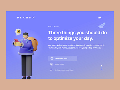 Planna design illustration minimal typography ui ux vector