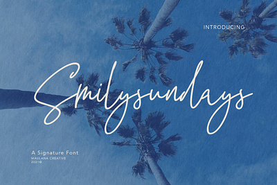 Smilysundays Signature Font font handwrittenfont scriptfont signaturefont typography