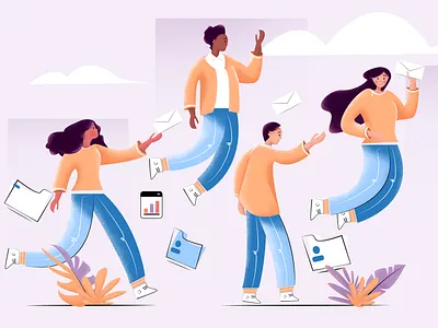 Workday. ai illustraion office workday