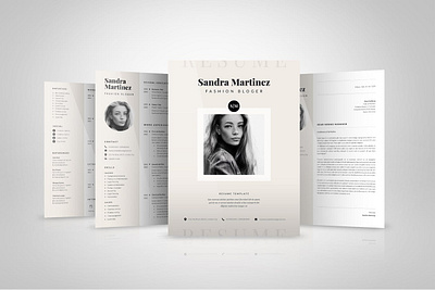 Cv Resume Creative a4 application clean cover cover letter creative cv design cv template design indesign job letter minimal modern page resume resume design resume template template word