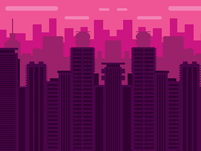 Day 7 of the 30 day flat design challenge! 30 day design challenge city design design challenge figma flat design illustration urban landscape