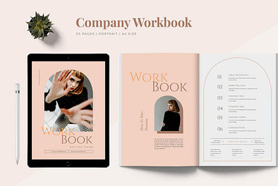 Workbook Template beautiful catalog clean design editorial editorial design finance indesign magazine minimal minimalist photography print printable printing template website workbook workbook design workbook template