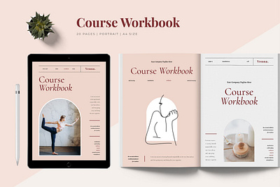 Venna Workbook Planner art catalog clean design elegant indesign magazine minimalist modern photography planner planner design planner template print printable simple template workbook workbook design workbook template