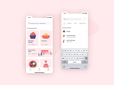 022 - Daily UI Search app chef dailyui dailyuichallenge figma food restaurant uidesign uxdesign