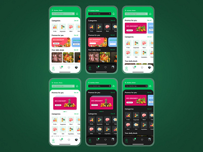 Grocerim - Grocery Shop Mobile App UI Kit app clean delivery delivery app ecommerce ecommerce app food app food delivery app grocery grocery app grocery shop app grocery store ios minimal mobile app mobile app design mobile ui shopping app ui ui design