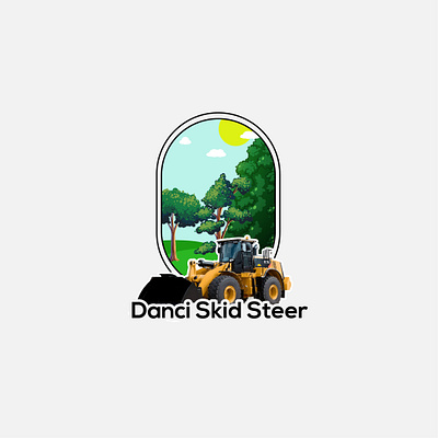 Skid Steer Logo. adobe app behance branding design dribbble dribbblers dribbblershot fiverr flat graphic design illustration logo logodesign logotype minimal modern logo ui uiux vector