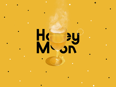 Honey Moon 🍯🌙🔮 brand branding coven crystal ball design esoteric halloween horror logo spooky tarot terror type typography wine witch witches
