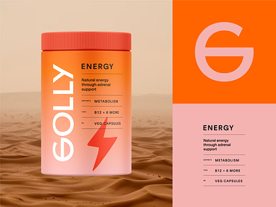 Branding & Packaging Design for Golly ⚡ branding collagen energy gummies gummy health logo medical packaging packaging design supplement supplements type vitamin wellness