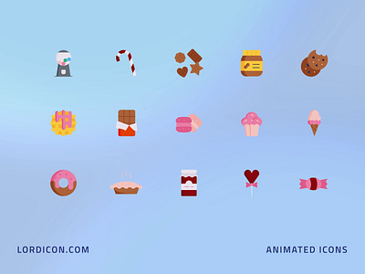 Sweets Icon Group animation design icon