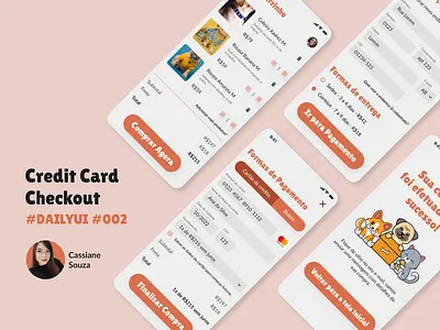 Daily UI #002 • Credit Card Checkout app dailyui design mobile ui