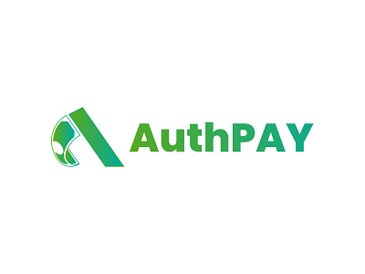 Logo AuthPAY branding design flat graphic design illustration logo logodesign minimal typography ui