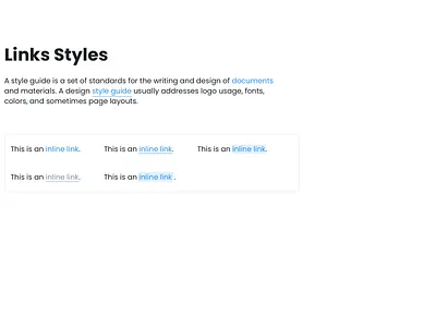 Hyperlinks (ui, ux, css3) adobe xd css links figma hyperlinks links mobile application mockup sketch app text links ui components ui design user interface ux design visual design web application website links