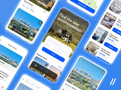 Real Estate Rental App android animation app app interaction book dashboard design design ui hotel interaction ios mobile motion real estate rent tour trip ui uiux ux