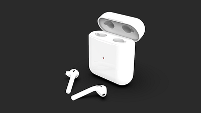 Apple Airpod - Inspired 3d 3d cad 3d model cad design cad model design illustration renderings ui