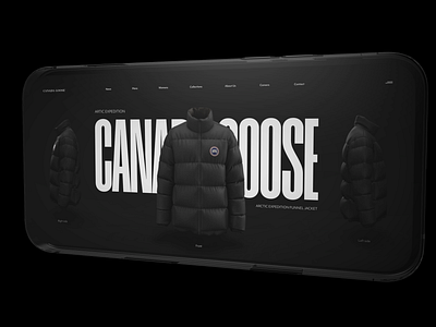 Canada Goose Conceptual UI canada goose canda goose website ecommerce fashion landingpage mobile product design ui ui design user experience user interface web