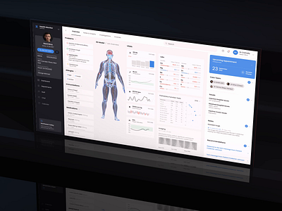 Medical Dashboard Design animation dashboard data design health ui interactions interface medical patient ui