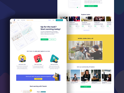 Landing Page design freelance homepage landing page website