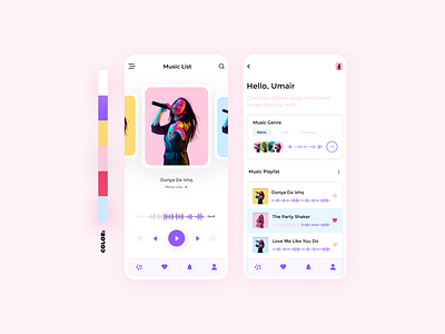 Music App ui behance branding design dribble flat design for sale graphic design minimal design mockup modern ui motion graphics music app ui user experience user interface ux