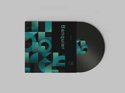 Vinyl Record Design album cover geometric design graphic design vinyl record