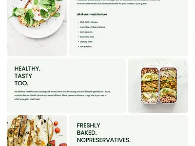 Healthy Food Delivery app design landing page ui user interface ux web design website