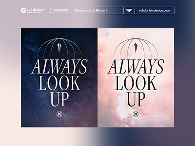 Always Look Up [Poster] always look up figma graphic design poster design sky space