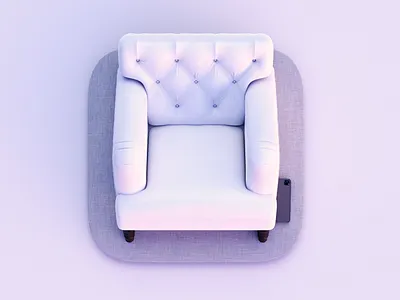 FrontRow App Icon app chair design icon illustration interface ipad logo mac macos osx ui