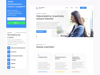 Call Center Landing Page 📞 call center design dots landing page ui web web design www