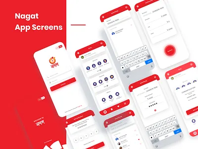 Redesigning Nagat App app design app idea artwork attractive design banking branding cool design design trend digital website graphic design landing page mobile app modern modern app nagat app new website red ui ux