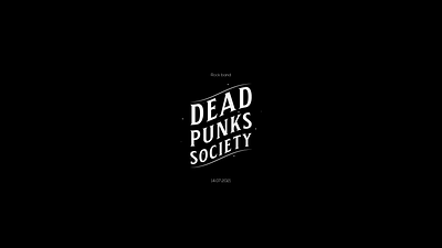 Dead Punks Society background band branding design illustration logo poster punk rock vector