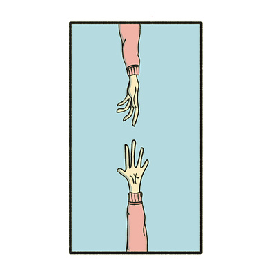 Take My Hand design illustration
