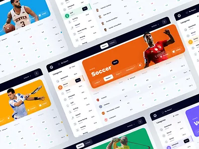 Sports App Dashboard Design admin admin ui analytics app app design app ui dashboard interface platform product saas sidebar sports ui ui design ux uxui web web app web design