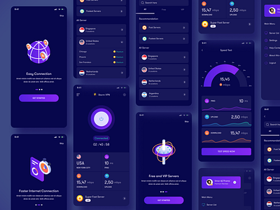 Storm VPN App browser dark dark app design dark ui dark ui design development internet internet security ios ios app mobile app mobile design proxy ui ux vpn vpn app vpn mobile vpn proxy vpn world