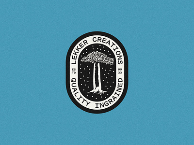 Lekker Creations Baobab Badge badge badge design brand identity branding illustration lekker logo typography vector
