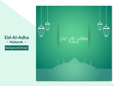 Lovely islamic eid al adha greeting background 2d beautiful brand branding clean creative design eid eid al adha eid mubarak flat identity islam minimal mockup modern qurban ui ux vector