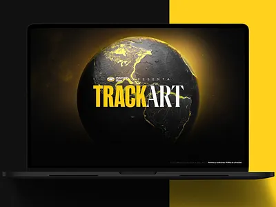 Track Art 3d art map track ui website