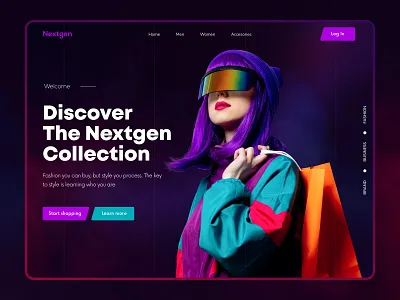 Nextgen- Fashion Store Concept. blackwebsitedesign branding clothing darkweb design e commerecestore ecommerece fashion fashionstore landing page design landingpage modern design trendywebdesign ui webdesign