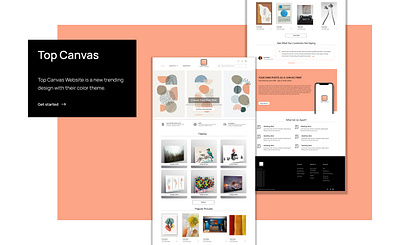 Top Canvas canvasprint design typography ui ux web