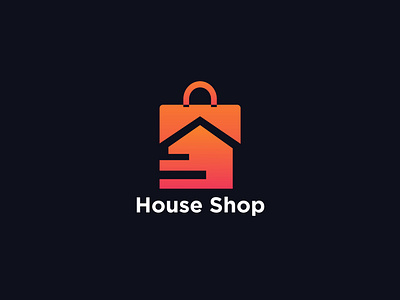 House Shop, Ecommerce Logo, House Icon amazon store logo app logo brand identity building business logo ecommerce fba gradient house logo logo trends logomark modern logo online store real estate retail shop shop shopify shopping startup tech