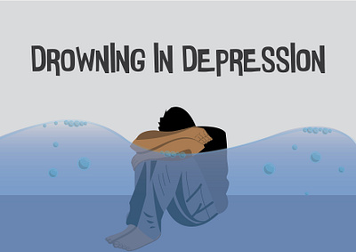 Depression design illustration vector