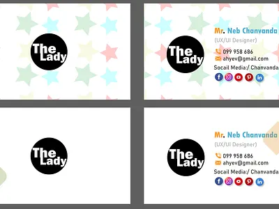 Name Card Bacis branding company graphic design namecard