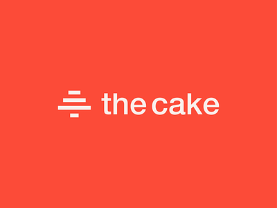 The Cake Logo Design agency brand branding cake color palette colorful creative fun happy hiring icon identity logo mark minimalist monogram staffing sweet