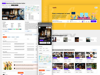 Restaurant catalog australia branding business cafe cafeata catalog commerce design detail food illustration location menu photo restaurant search ui users web webdesign
