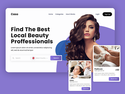 Beauty Care Web UI Design adobe app appdesign branding design graphic design ui uiux uxdesign webdesign webui